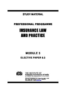 Insurance Law And Practice Book Download PDF